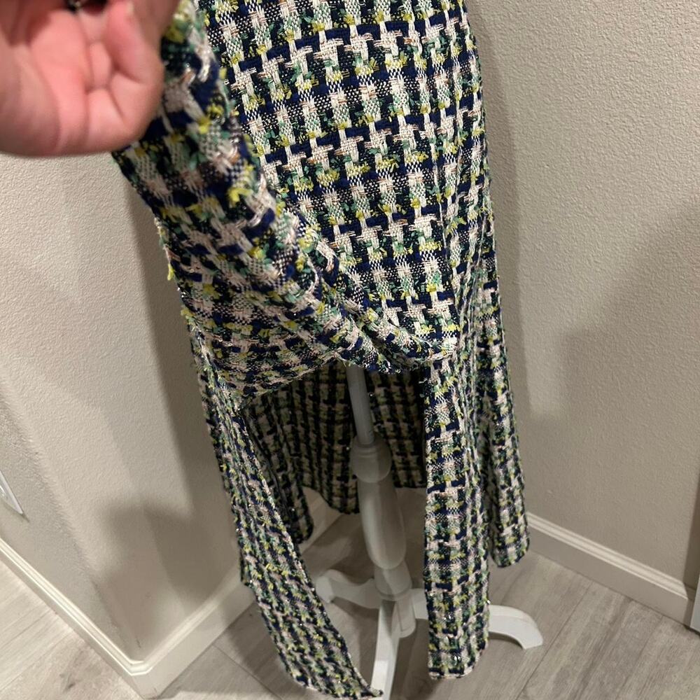 Kate spade green and blue tweed dress. Size 2 - Picture 3 of 6